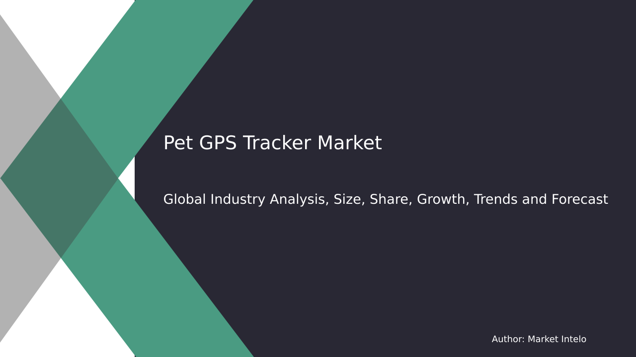 Pet GPS Tracker Market Research Report 2033